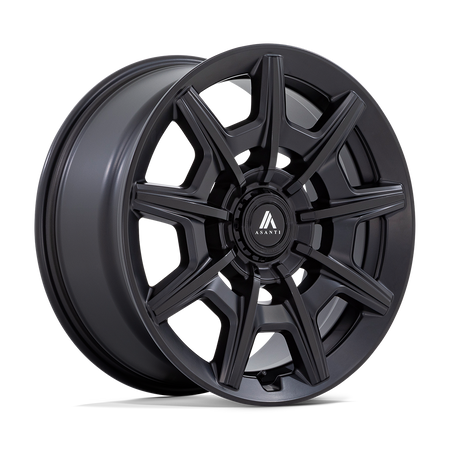 Asanti Black AB041 ESQUIRE – 22X9 – 5X115/5X120 – 15 mm – SATIN BLACK GLOSS BLACK FACE