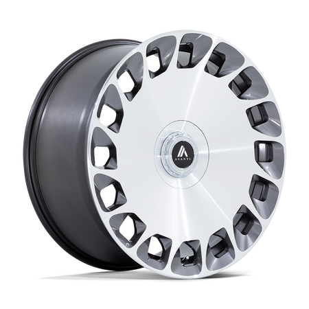 Asanti Black AB045 ARISTOCRAT – 24X10 – 6X135/6X139.7 – 30 mm – GLOSS PLATINUM BRIGHT MACH FC