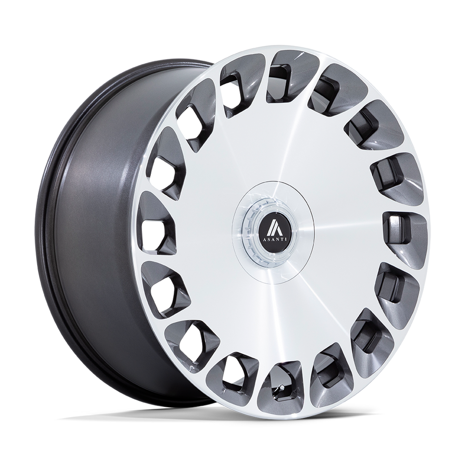 Asanti Black AB045 ARISTOCRAT – 24X10 – 6X135/6X139.7 – 30 mm – GLOSS PLATINUM BRIGHT MACH FC