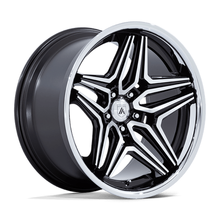 Asanti Black AB046 DUKE – 20X10.5 – 5X115 – 18 mm – GLOSS BLACK MACHINED