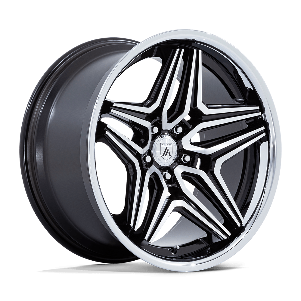 Asanti Black AB046 DUKE – 20X10.5 – 5X120 – 18 mm – GLOSS BLACK MACHINED
