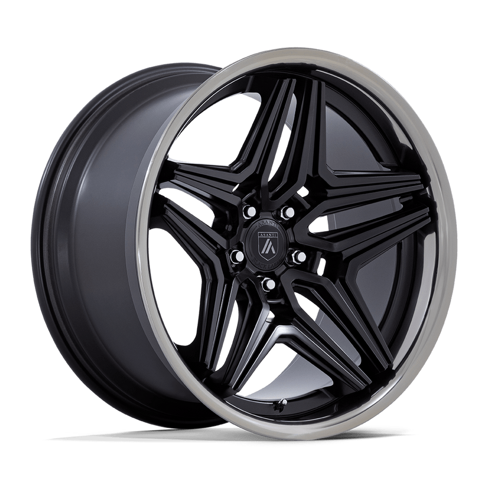 Asanti Black AB046 DUKE – 22X10.5 – BLANK – 18 mm – SATIN BLACK W/ DDT LIP
