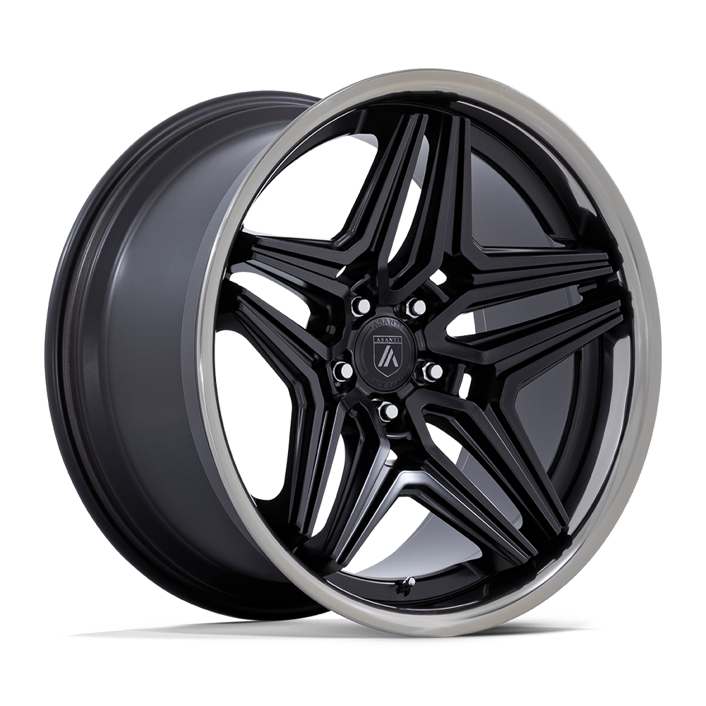 Asanti Black AB046 DUKE – 22X9 – BLANK – 15 mm – SATIN BLACK W/ DDT LIP