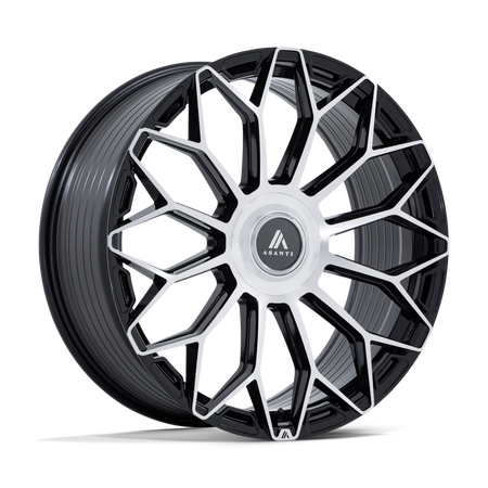 Asanti Black AB051 ENVOY – 22X10 – 6X135/6X139.7 – 30 mm – GLOSS BLACK W/ MACHINED FACE
