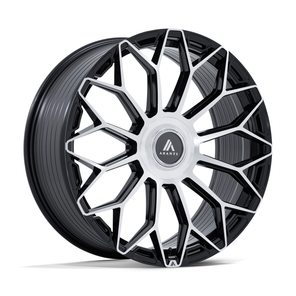 Asanti Black AB051 ENVOY – 22X9 – 5X112/5X114.3 – 38 mm – GLOSS BLACK W/ MACHINED FACE