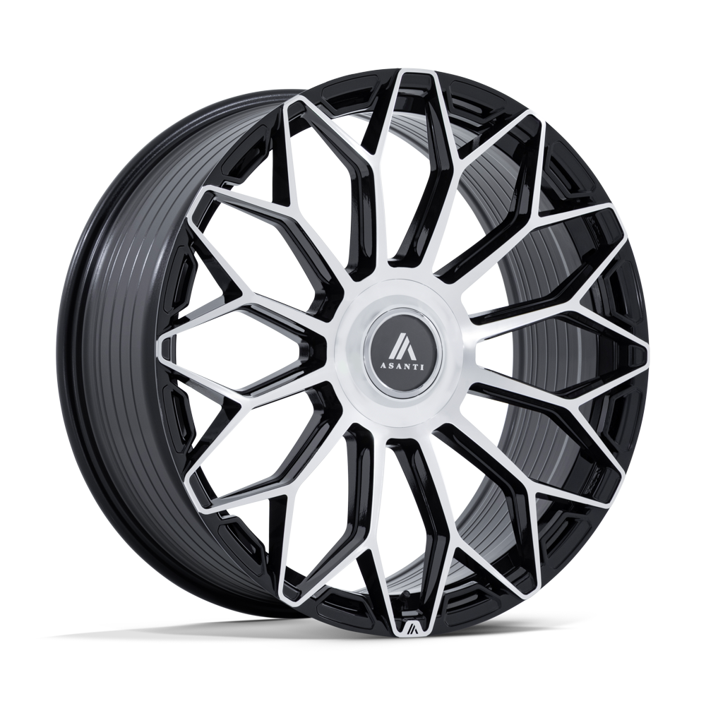 Asanti Black AB051 ENVOY – 24X10 – 6X135/6X139.7 – 30 mm – GLOSS BLACK W/ MACHINED FACE