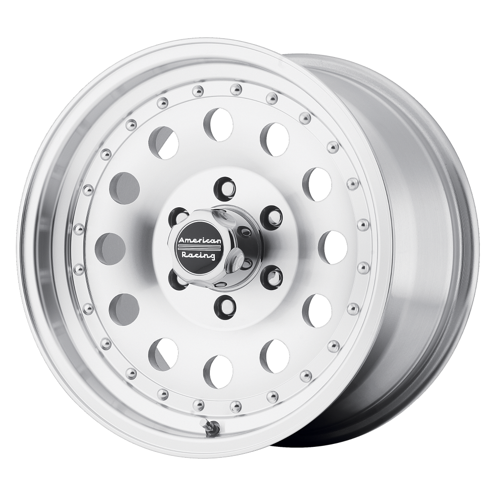 American Racing AR62 OUTLAW II – 14X7 – 4X114.3 – 0 mm – MACHINED W/ CLEAR COAT