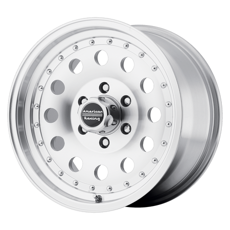 American Racing AR62 OUTLAW II – 14X7 – 4X114.3 – 0 mm – MACHINED W/ CLEAR COAT