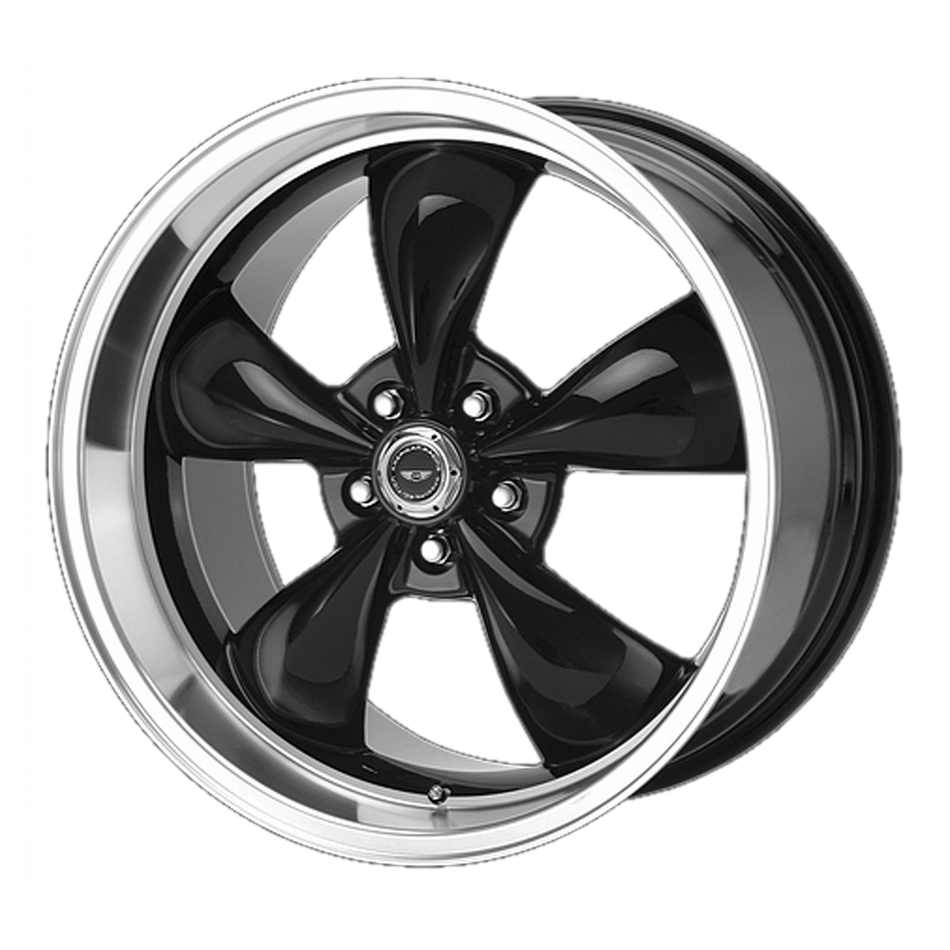 American Racing AR105 TORQ THRUST M – 18X9 – 5X120 – 34 mm – GLOSS BLACK W/ MACHINED LIP