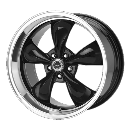 American Racing AR105 TORQ THRUST M – 17X8 – 5X114.3 – 0 mm – GLOSS BLACK W/ MACHINED LIP