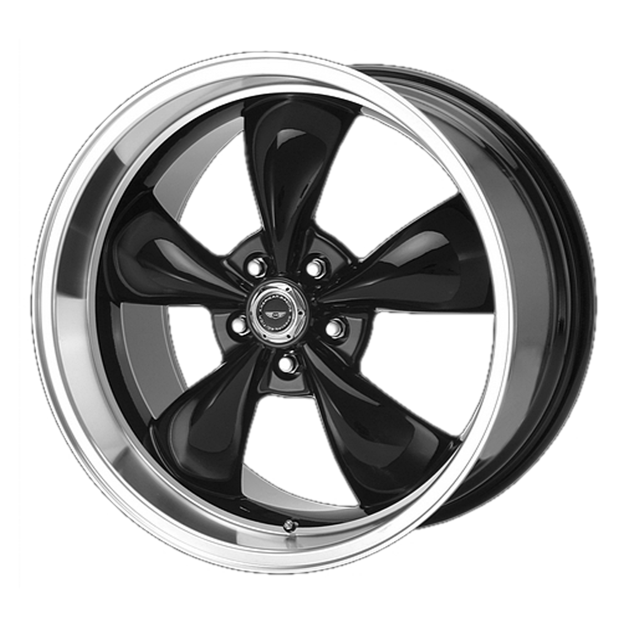 American Racing AR105 TORQ THRUST M – 16X7 – 5X100 – 35 mm – GLOSS BLACK W/ MACHINED LIP