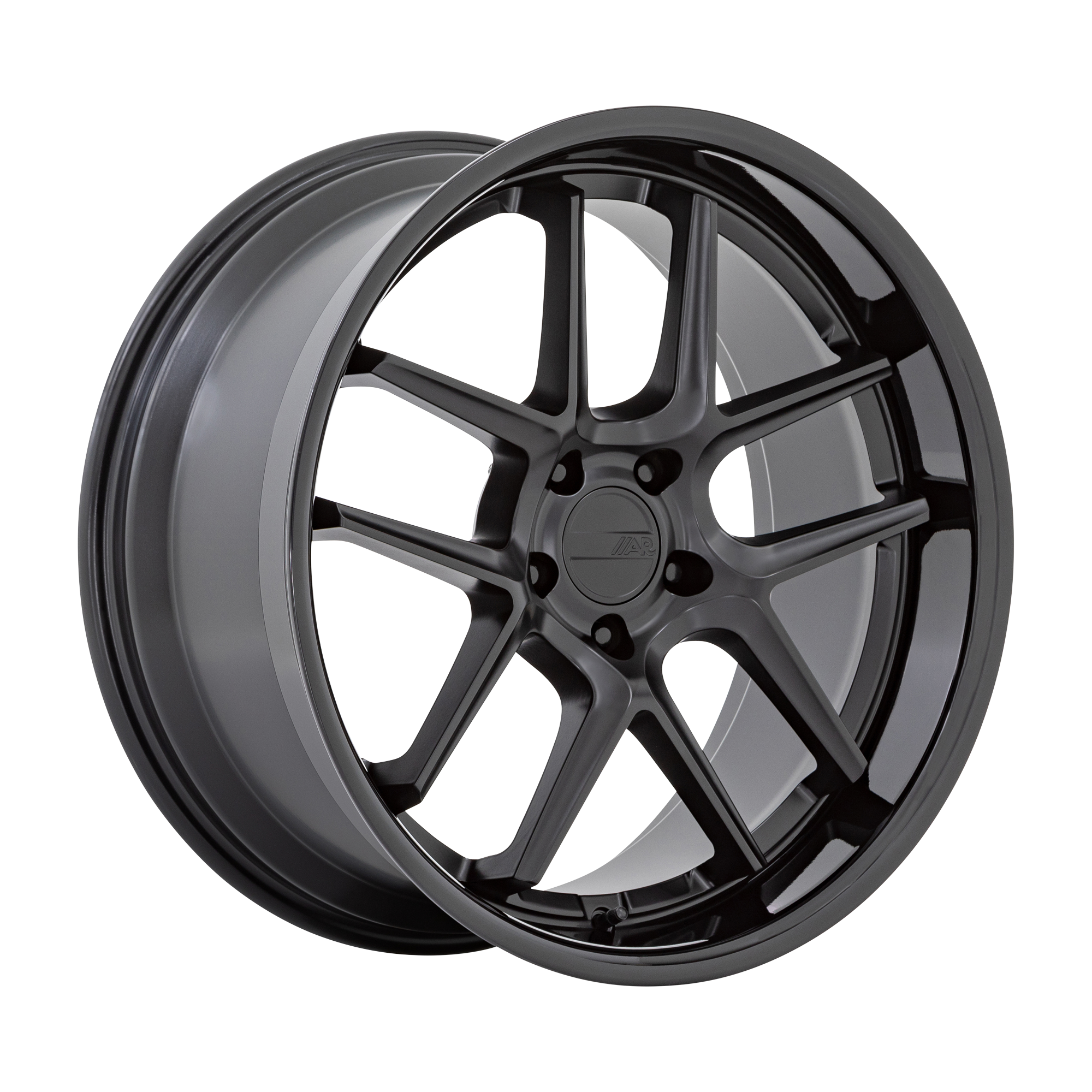 American Racing AR942 BISHOP – 20X11 – 5X115 – -6 mm – MATTE BLACK W/ GLOSS BLACK LIP