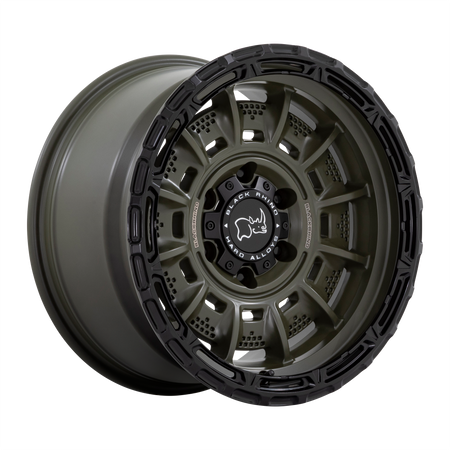 Black Rhino Hard Alloys LEGION – 17X9 – 6X139.7 – 0 mm – OLIVE DRAB GREEN W/ BLACK LIP