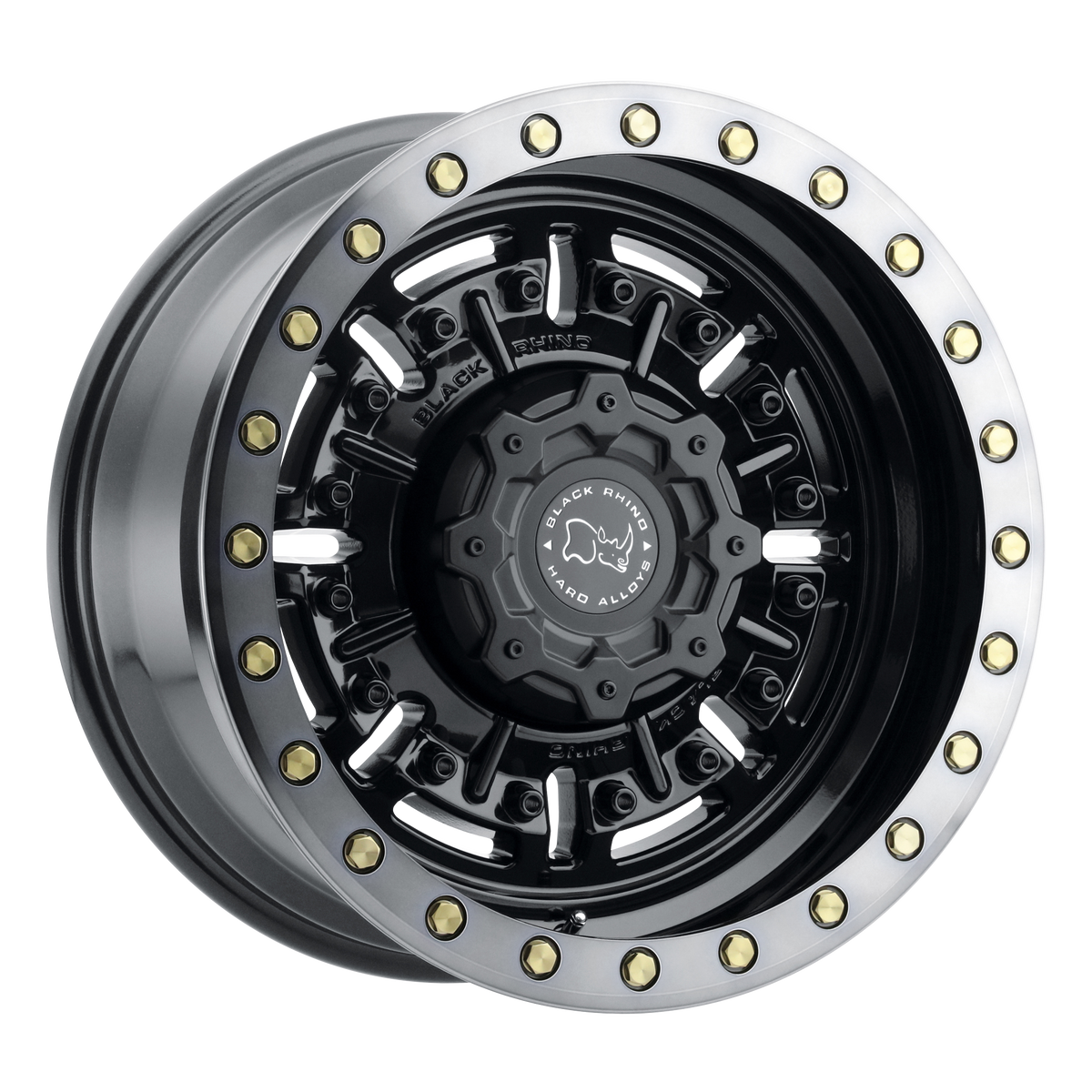 Black Rhino Hard Alloys ABRAMS – 17X9.5 – 5X127 – -18 mm – GLOSS GUN BLACK MACH DARK TINT
