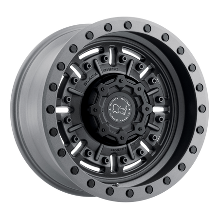 Black Rhino Hard Alloys ABRAMS – 17X8.5 – 6X135 – -18 mm – TEXTURED MATTE GUNMETAL