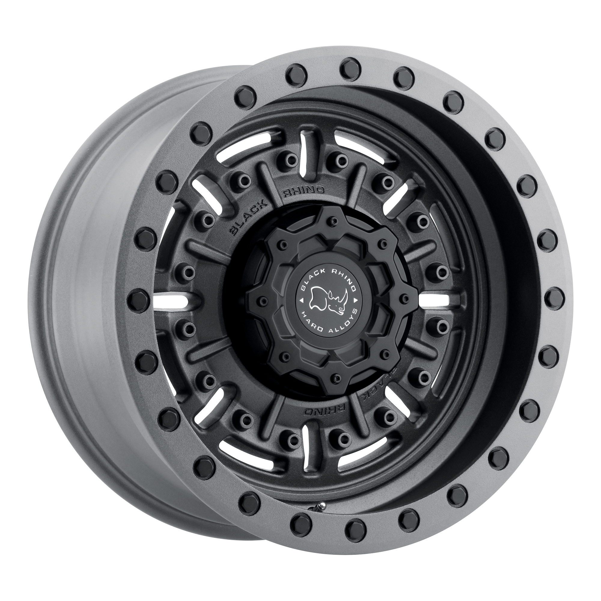 Black Rhino Hard Alloys ABRAMS – 20X9.5 – 5X127 – -18 mm – TEXTURED MATTE GUNMETAL