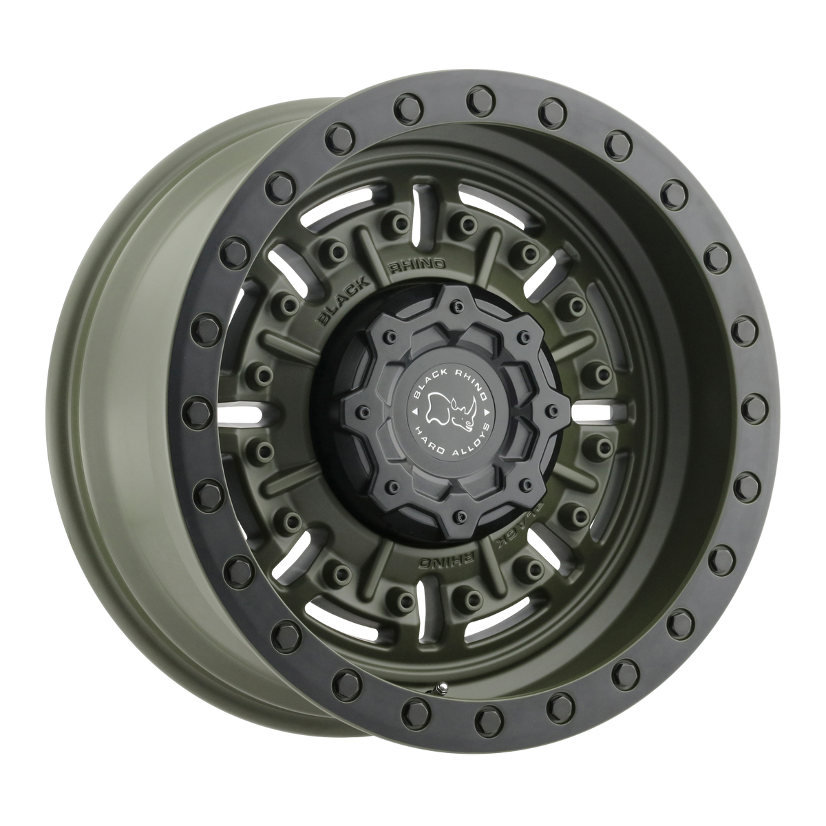 Black Rhino Hard Alloys ABRAMS – 18X9.5 – 6X139.7 – -18 mm – OLIVE DRAB GREEN
