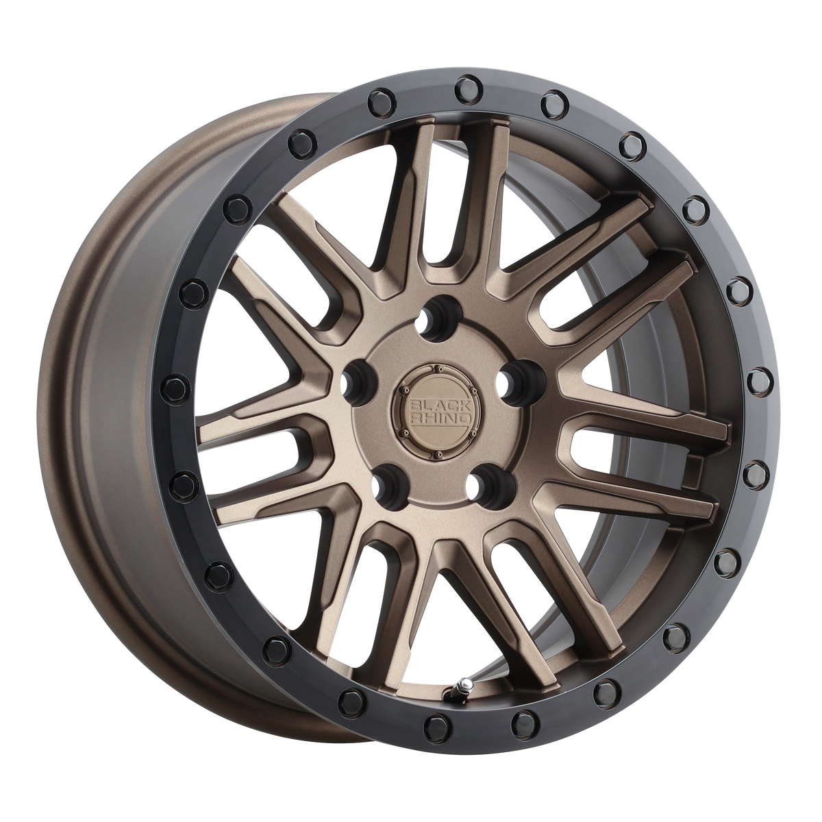 Black Rhino Hard Alloys ARCHES – 18X8 – 5X108 – 30 mm – BRONZE W/ BLACK RING