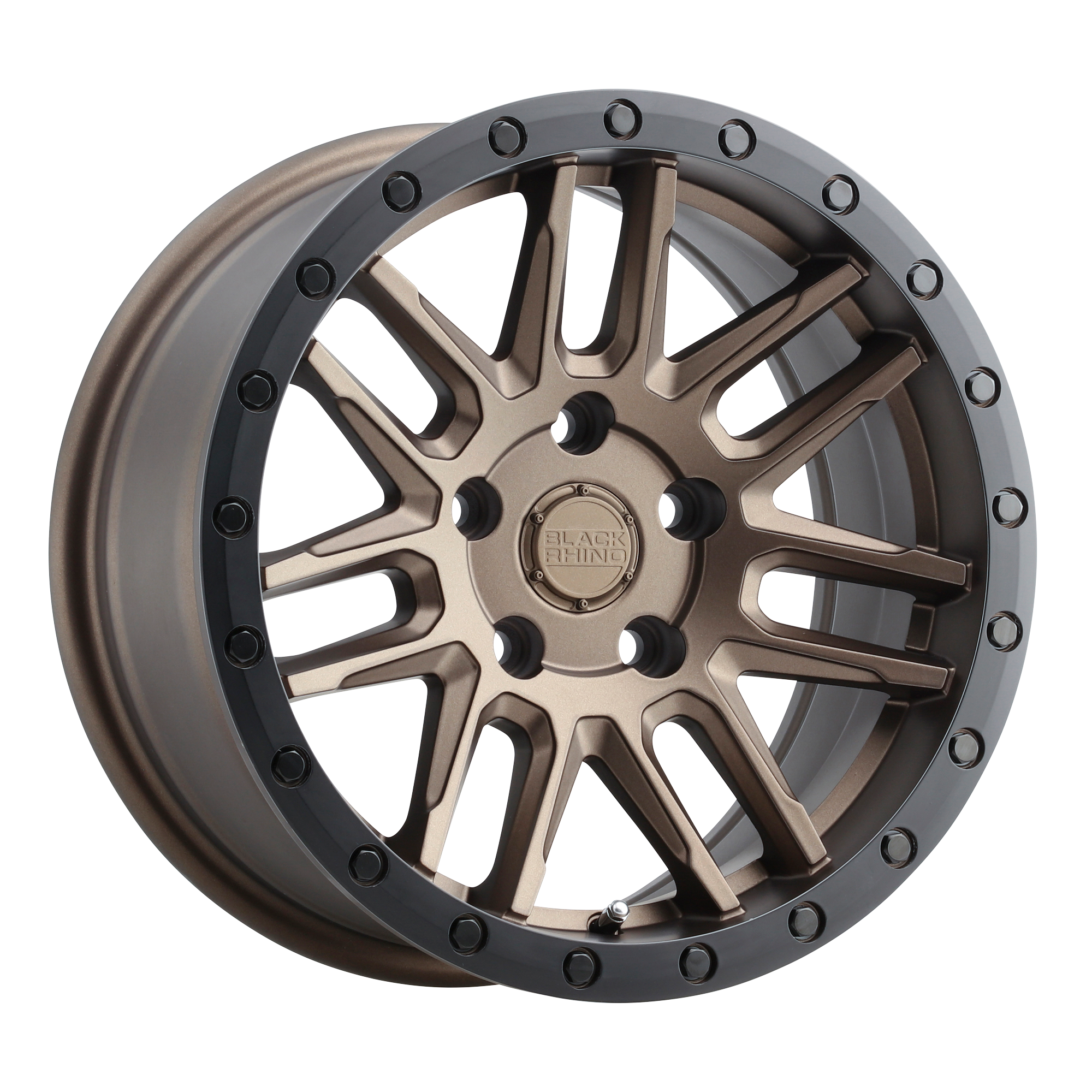 Black Rhino Hard Alloys ARCHES – 18X8 – 5X108 – 30 mm – BRONZE W/ BLACK RING