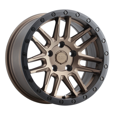 Black Rhino Hard Alloys ARCHES – 18X8 – 5X108 – 30 mm – BRONZE W/ BLACK RING