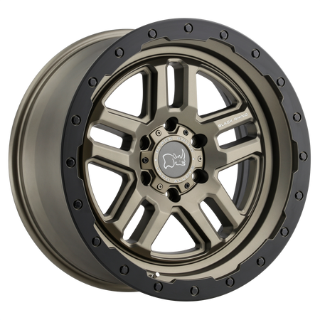Black Rhino Hard Alloys BARSTOW – 20X9.5 – 6X139.7 – 12 mm – MATTE BRONZE W/ M-BLACK RING
