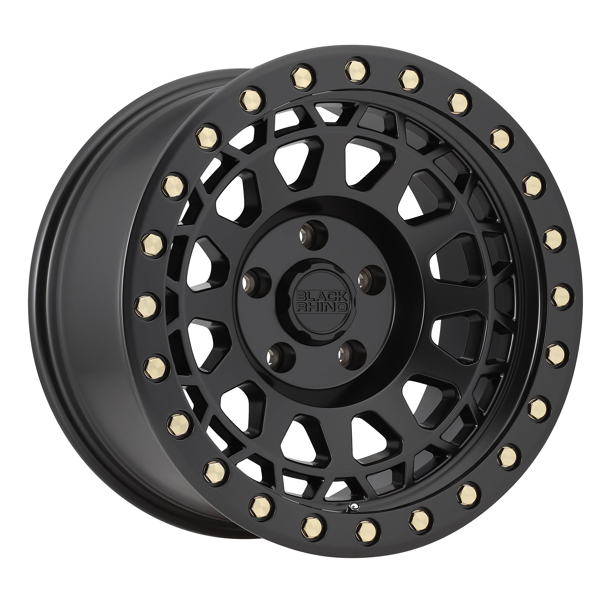 Black Rhino Hard Alloys PRIMM – 17X9 – 5X127 – -18 mm – MATTE BLACK W/ BRASS BOLTS