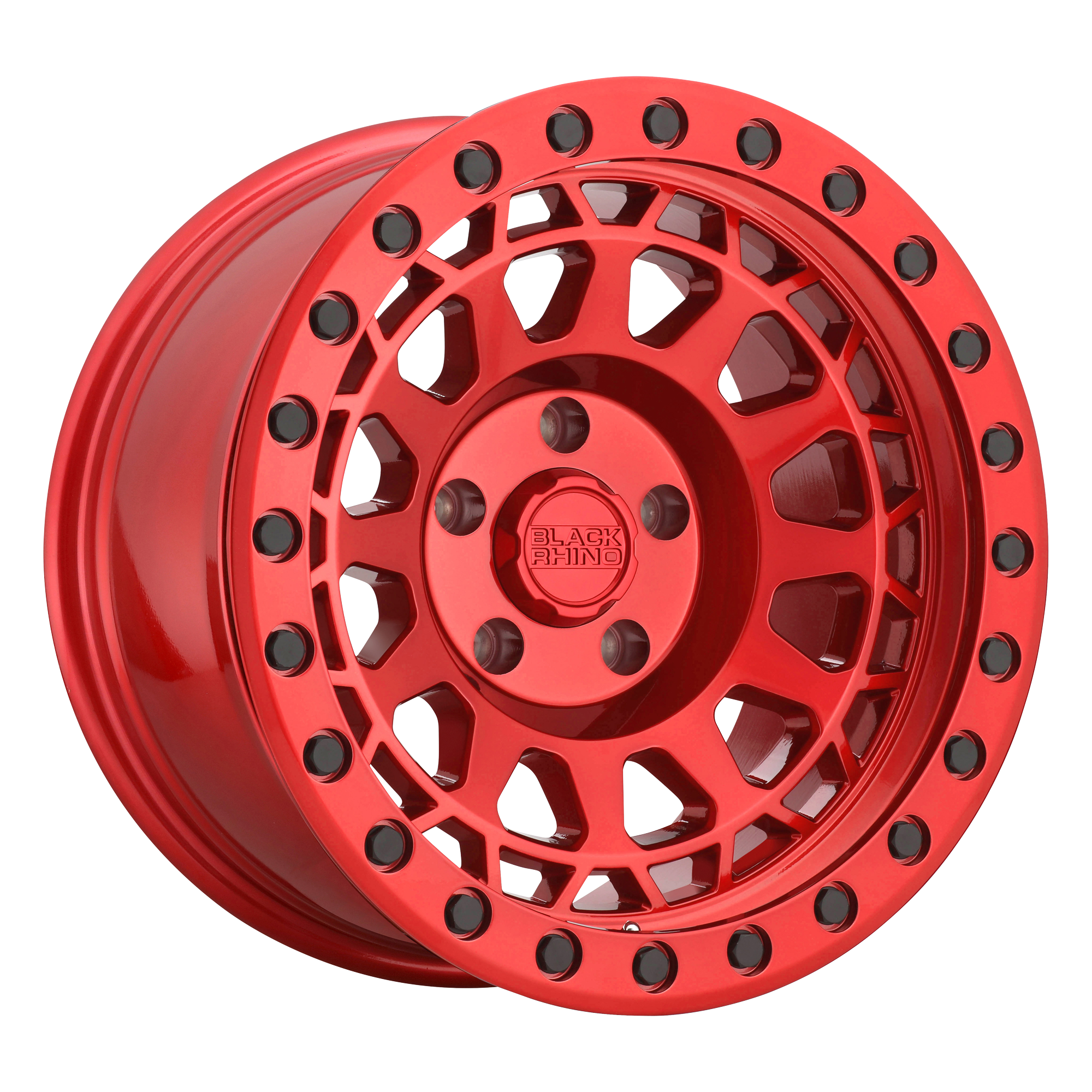 Black Rhino Hard Alloys PRIMM – 17X9 – 5X127 – -18 mm – CANDY RED W/ BLACK BOLTS