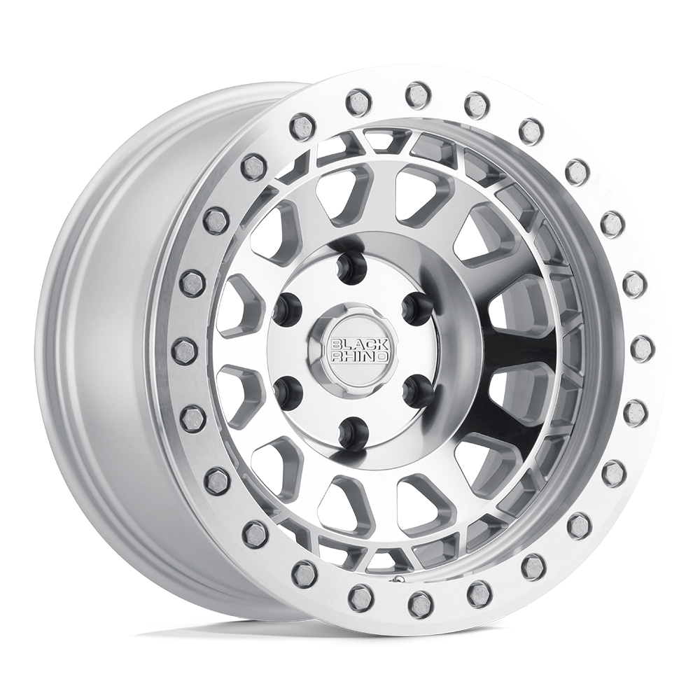 Black Rhino Hard Alloys PRIMM – 17X9 – 5X127 – -18 mm – SILVER W/ MIRROR FACE MACH RG