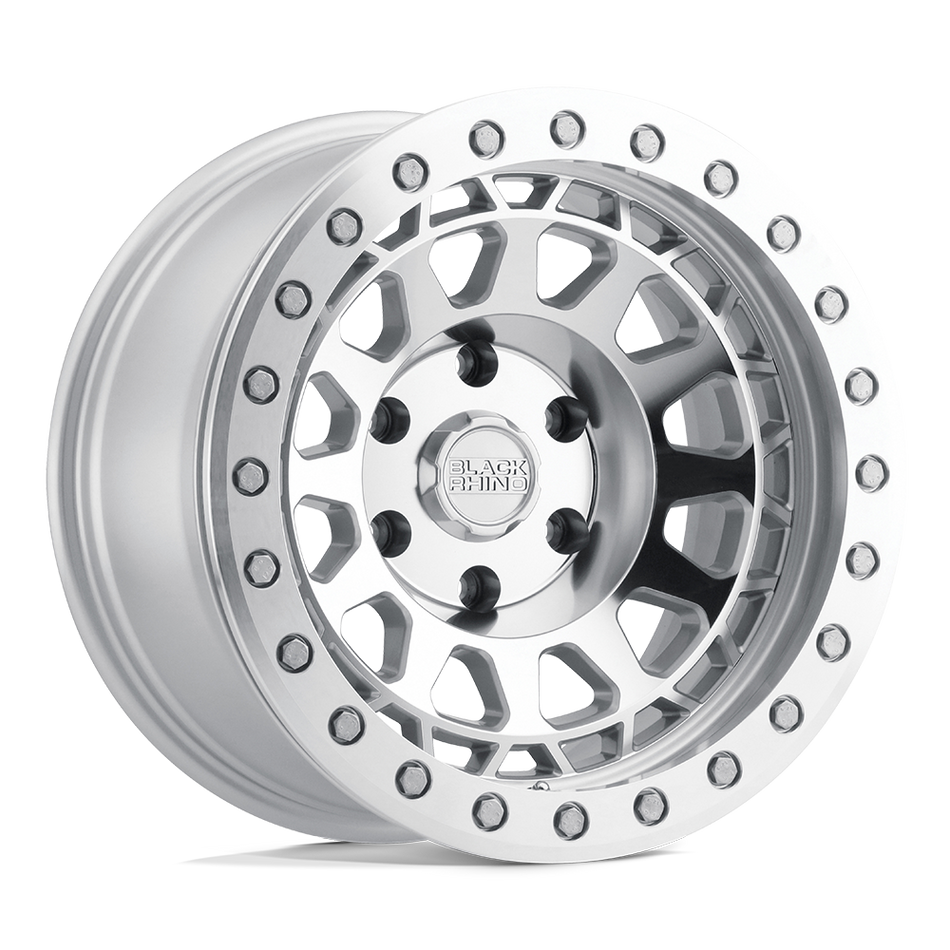 Black Rhino Hard Alloys PRIMM – 18X9.5 – 8X170 – 0 mm – SILVER W/ MIRROR FACE MACH RG