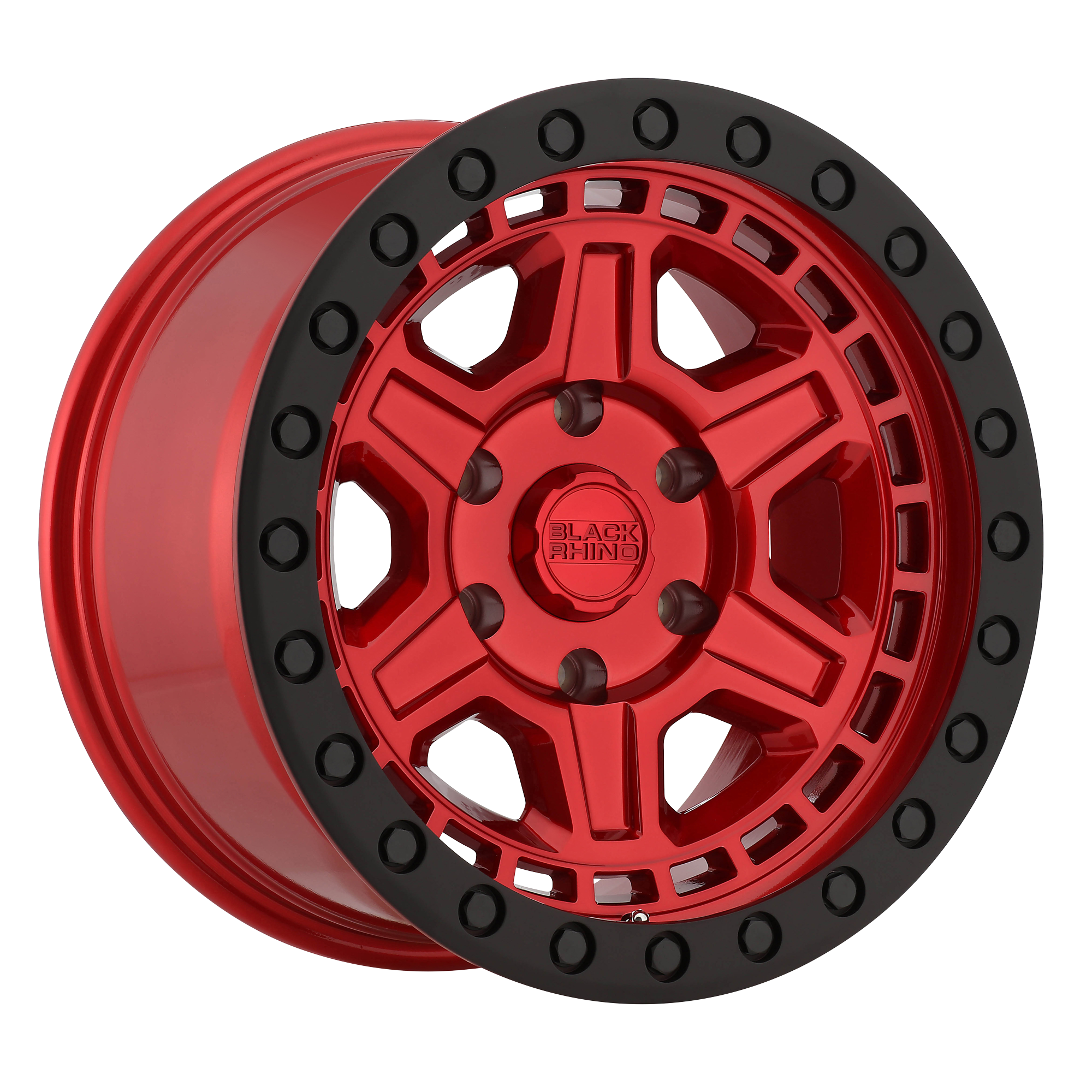 Black Rhino Hard Alloys RENO – 17X9 – 6X139.7 – 0 mm – CANDY RED W/ BLACK RING & BOLT