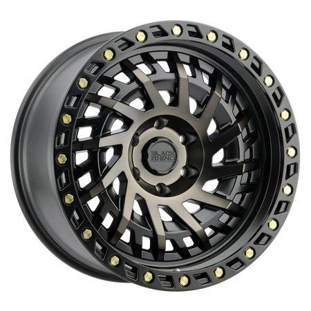 Black Rhino Hard Alloys SHREDDER – 17X9 – 5X114.3 – -18 mm – MATTE BLACK W/ MACH DARK TINT