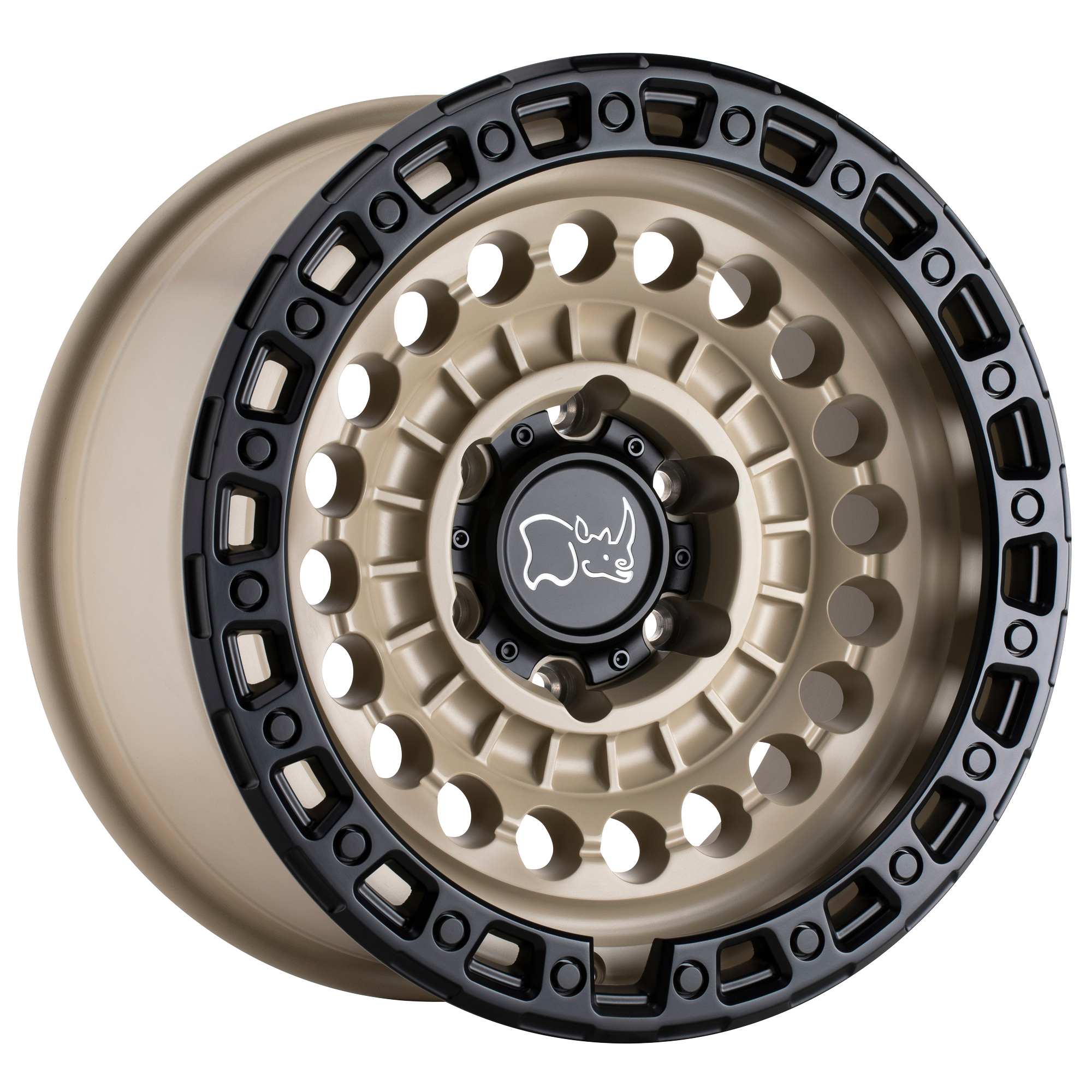 Black Rhino Hard Alloys SENTINEL – 17X8.5 – 6X139.7 – -10 mm – DESERT SAND W/ BLACK RING