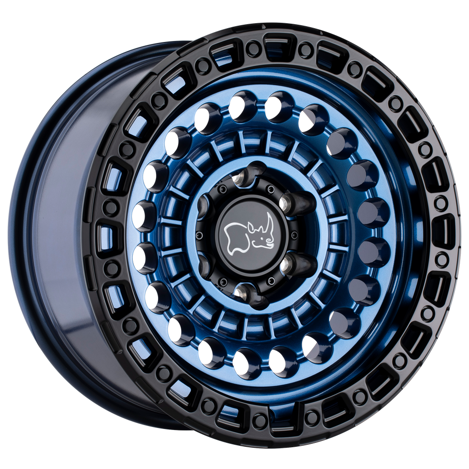 Black Rhino Hard Alloys SENTINEL – 20X9.5 – 5X127 – -18 mm – COBALT BLUE W/ BLACK RING