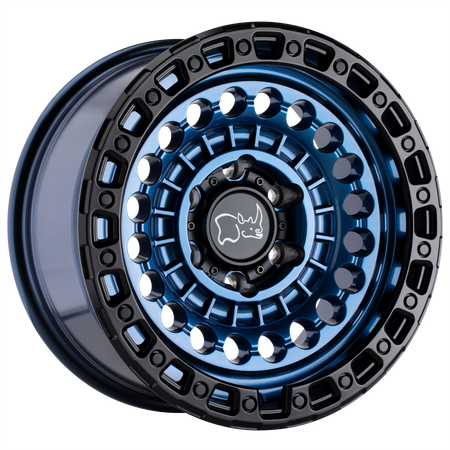 Black Rhino Hard Alloys SENTINEL – 17X8.5 – 5X127 – -18 mm – COBALT BLUE W/ BLACK RING