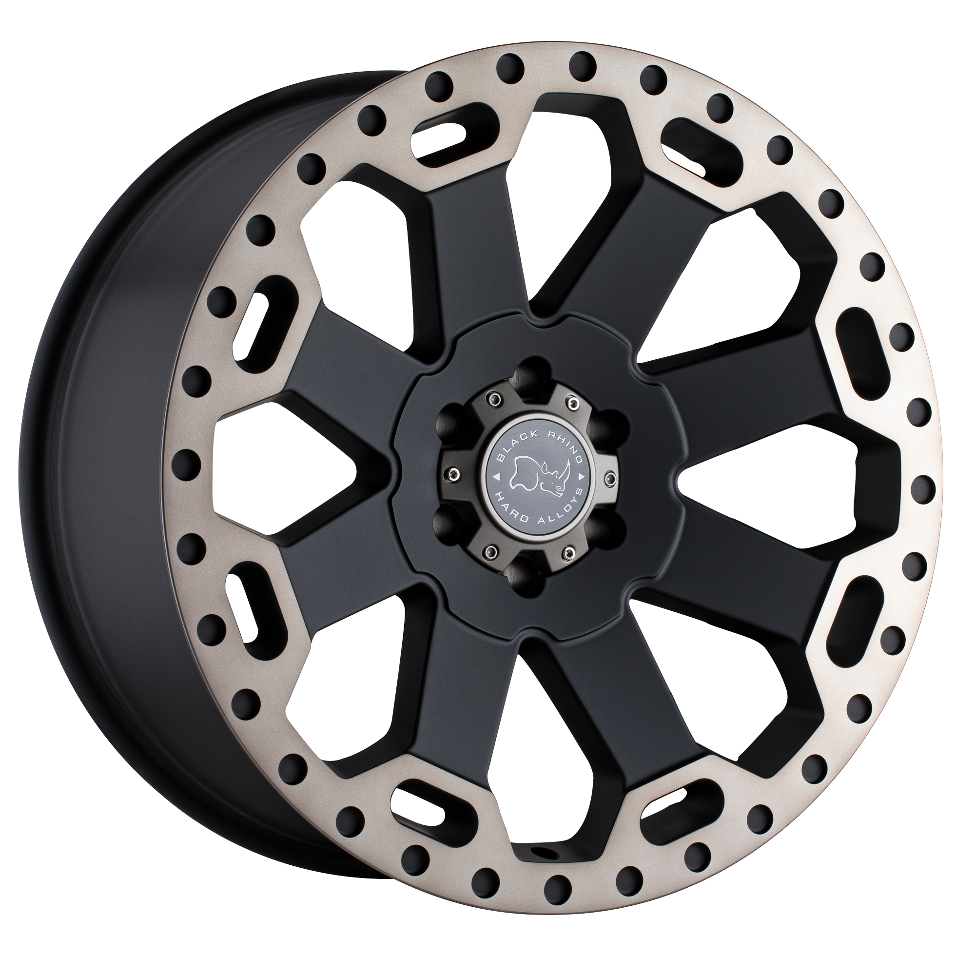 Black Rhino Hard Alloys WARLORD – 17X8 – 5X127 – 30 mm – MATTE BLACK W/ MACH DARK TINT