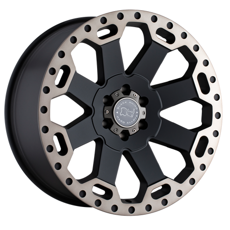 Black Rhino Hard Alloys WARLORD – 18X8 – 5X110 – 35 mm – MATTE BLACK W/ MACH DARK TINT