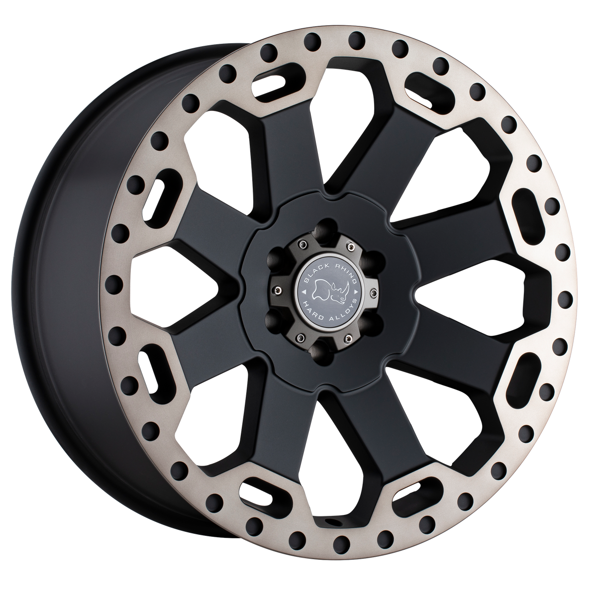 Black Rhino Hard Alloys WARLORD – 17X9 – 5X127 – -12 mm – MATTE BLACK W/ MACH DARK TINT