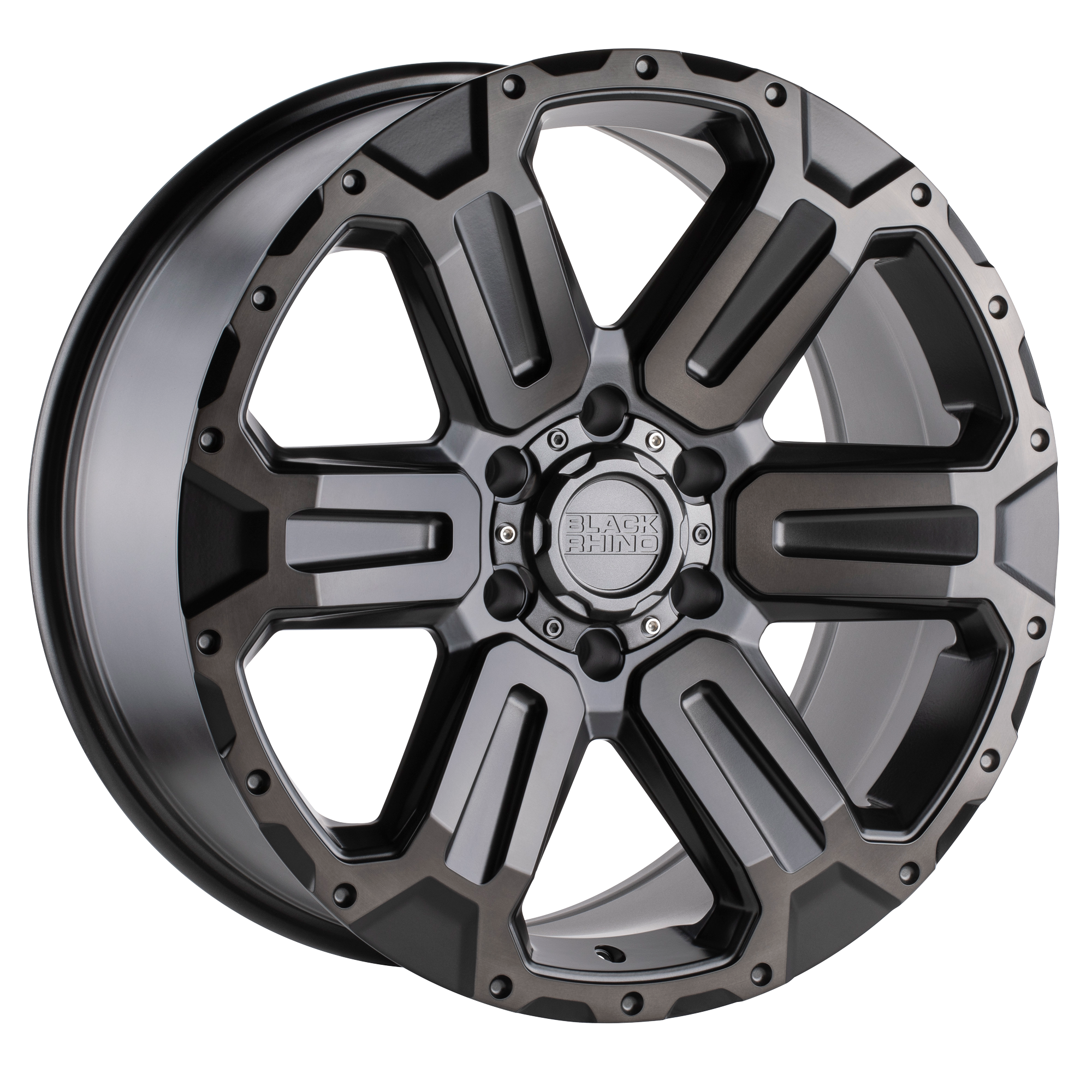 Black Rhino Hard Alloys WANAKA – 17X8.5 – 6X139.7 – 12 mm – M-GUNMETAL W/ BRUSHED FACE