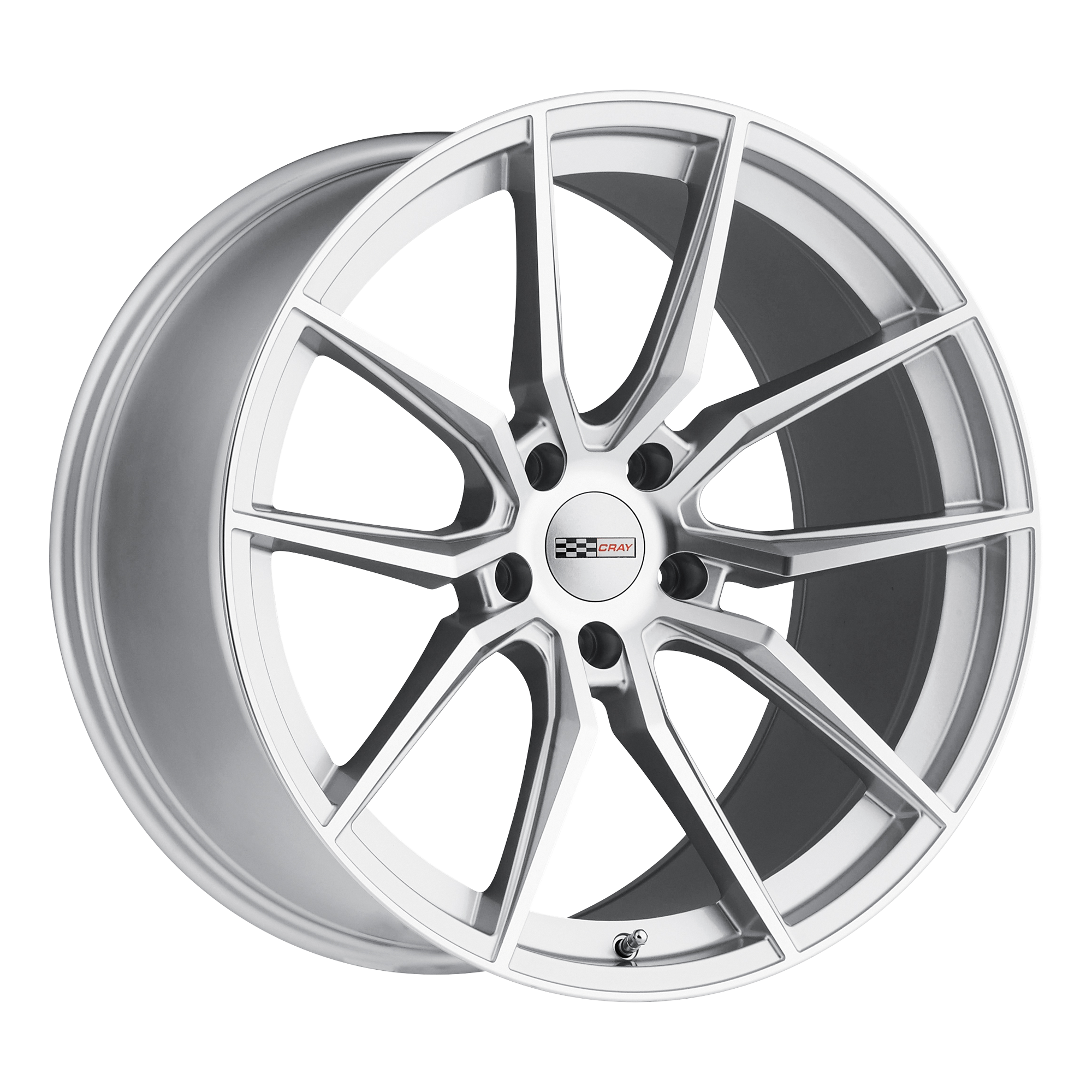 Cray SPIDER – 20X11 – 5X120.65 – 76 mm – SILVER W/ MIRROR CUT FACE
