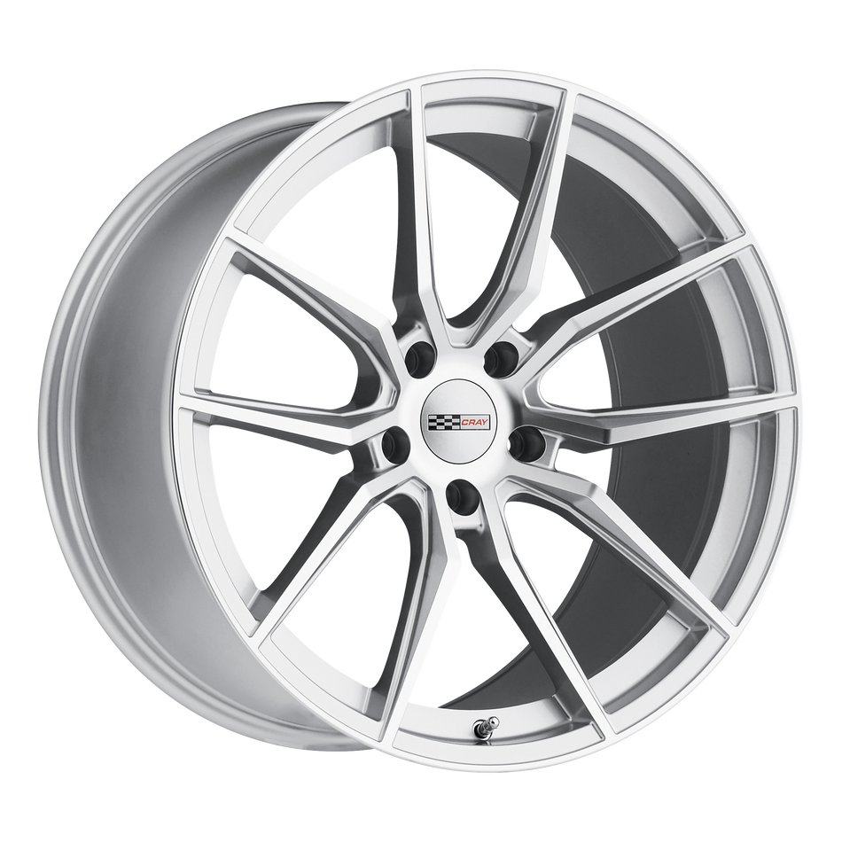 Cray SPIDER – 20X11 – 5X120.65 – 76 mm – SILVER W/ MIRROR CUT FACE