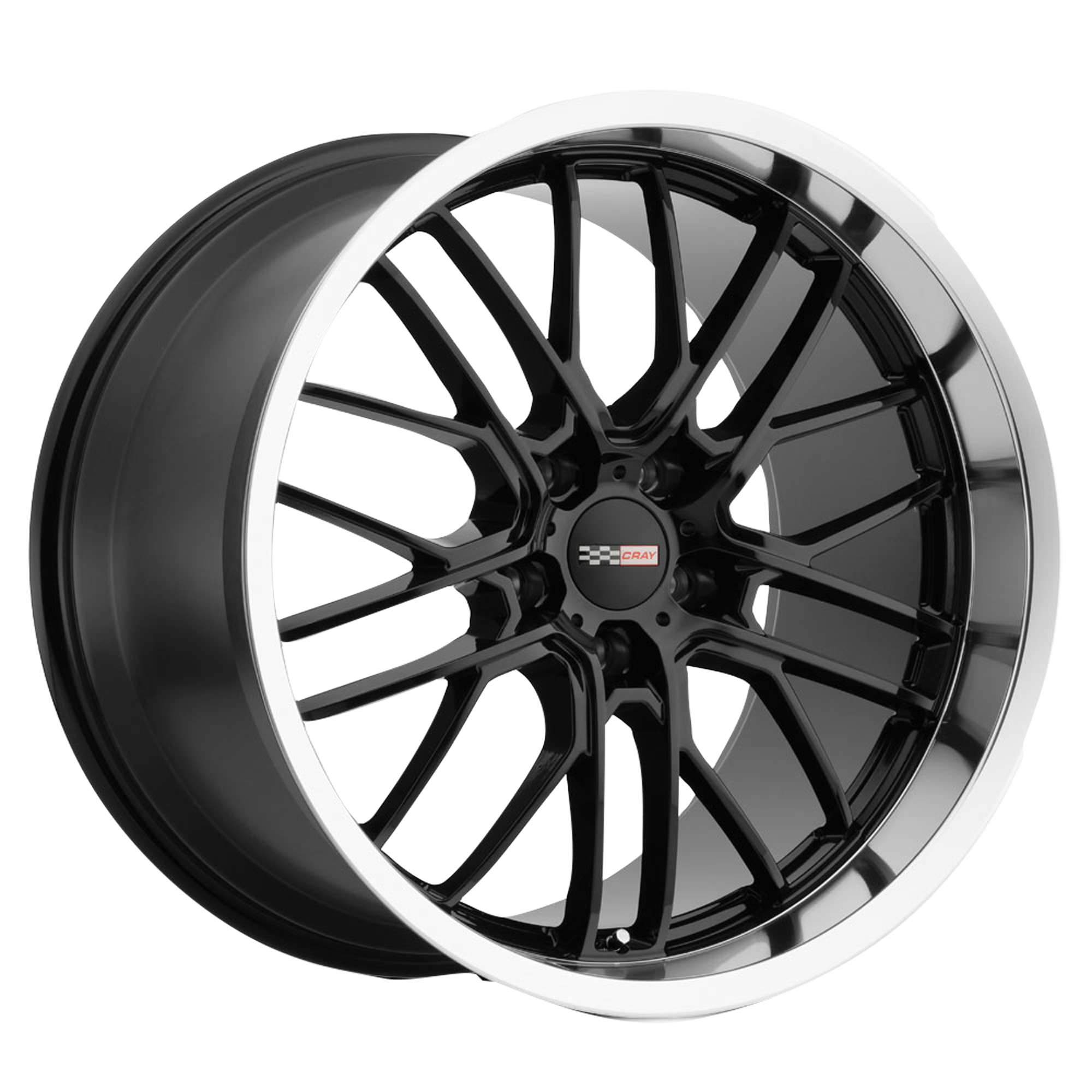 Cray EAGLE – 20X10.5 – 5X120.65 – 69 mm – GLOSS BLACK W/ MIRROR CUT LIP