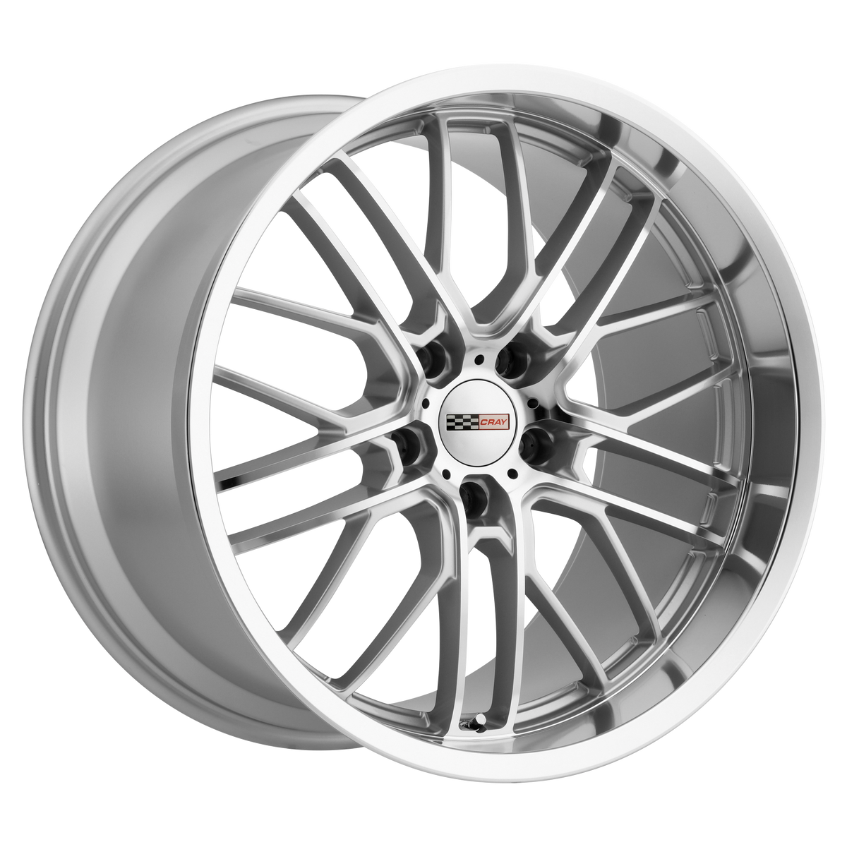 Cray EAGLE – 19X10.5 – 5X120.65 – 69 mm – SILVER W MIRROR CUT FACE & LIP