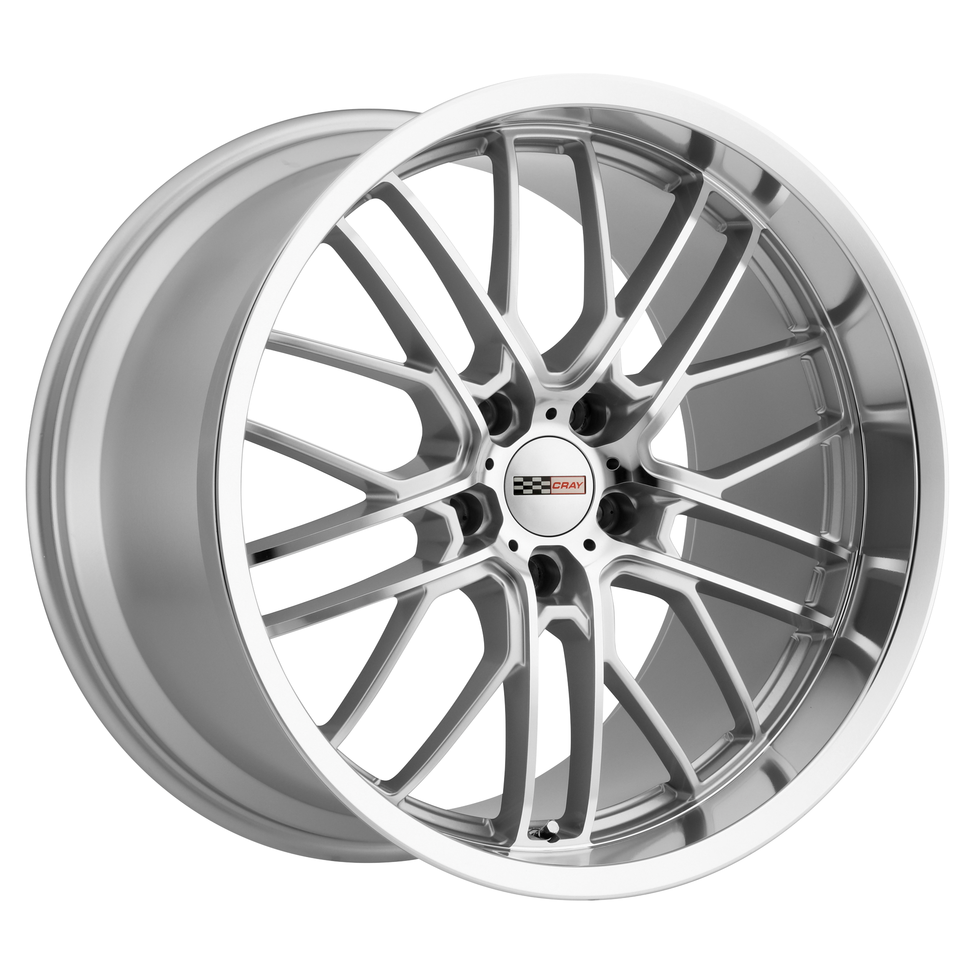 Cray EAGLE – 19X10.5 – 5X120.65 – 69 mm – SILVER W MIRROR CUT FACE & LIP