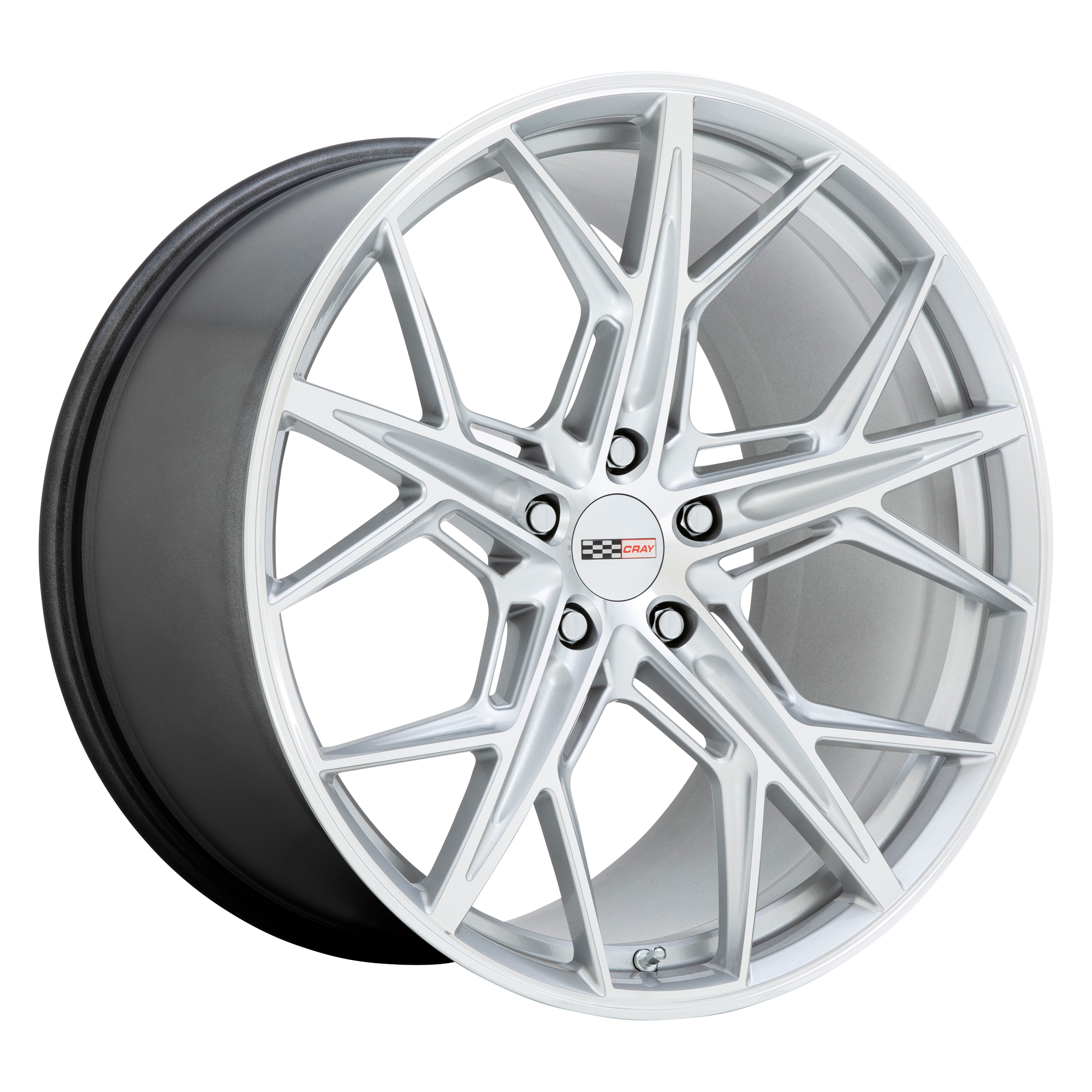 Cray HAMMERHEAD – 20X9 – 5X120 – 38 mm – GLOSS SILVER W MIRROR CUT FACE
