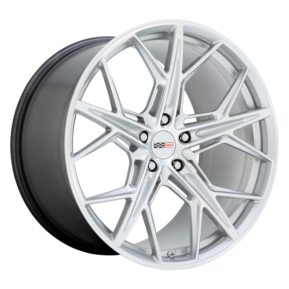 Cray HAMMERHEAD – 22X12 – 5X120 – 52 mm – GLOSS SILVER W MIRROR CUT FACE