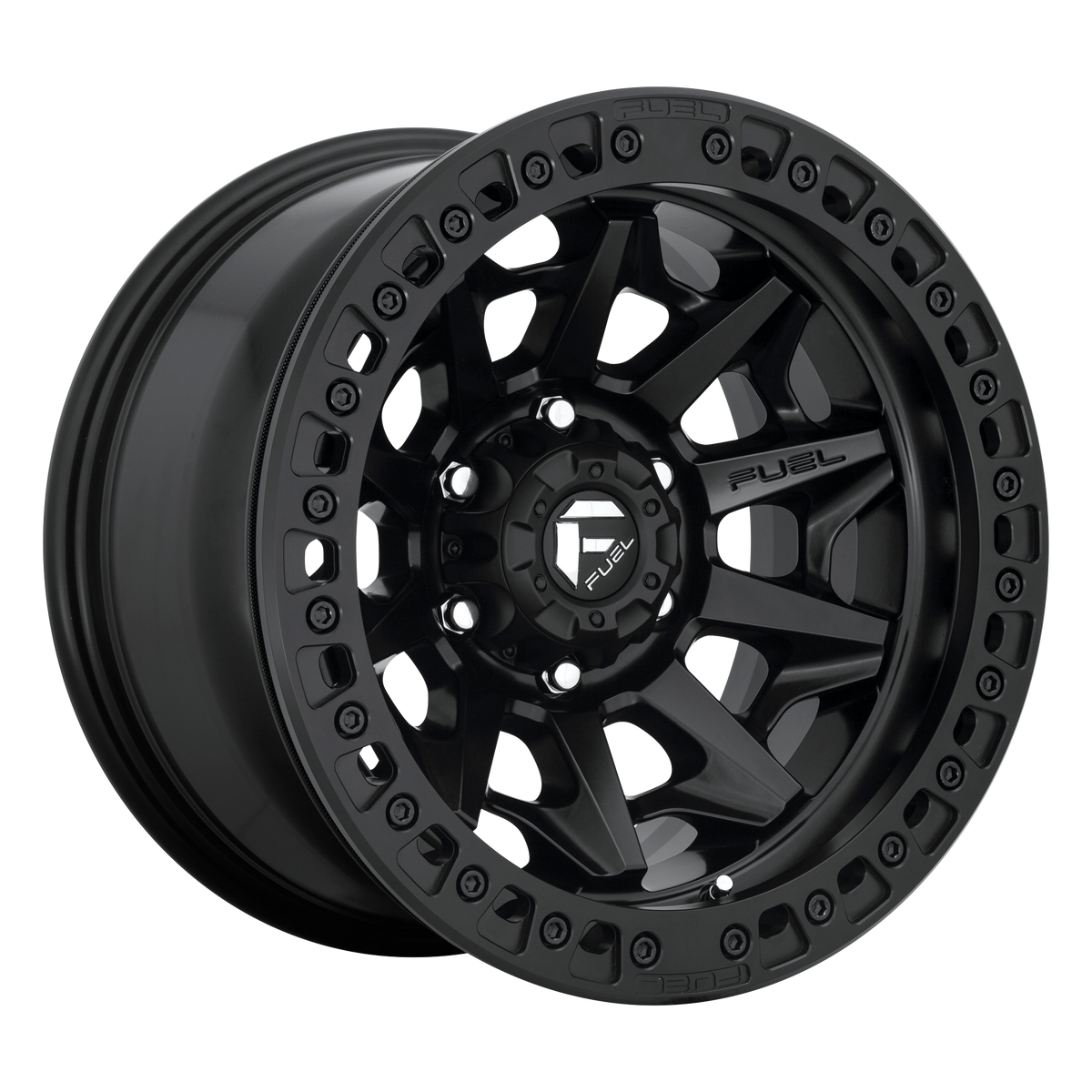 Fuel 1PC D114 COVERT BEADLOCK – 17X9 – 5X127 – -15 mm – MATTE BLACK