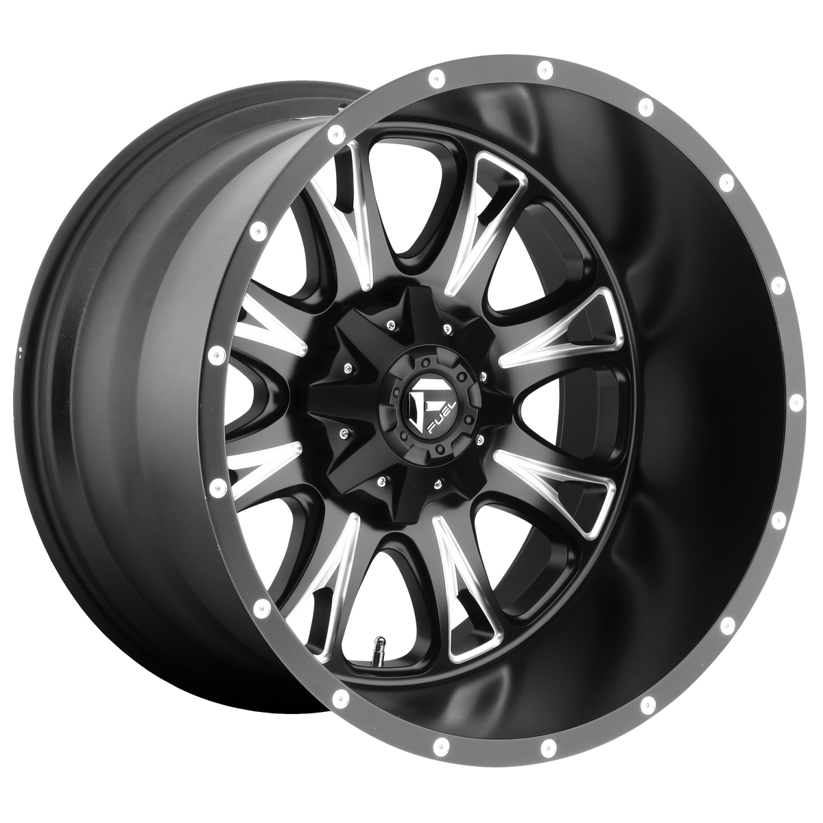 Fuel 1PC D513 THROTTLE – 17X6.5 – 8X210 – -140 mm – MATTE BLACK MILLED