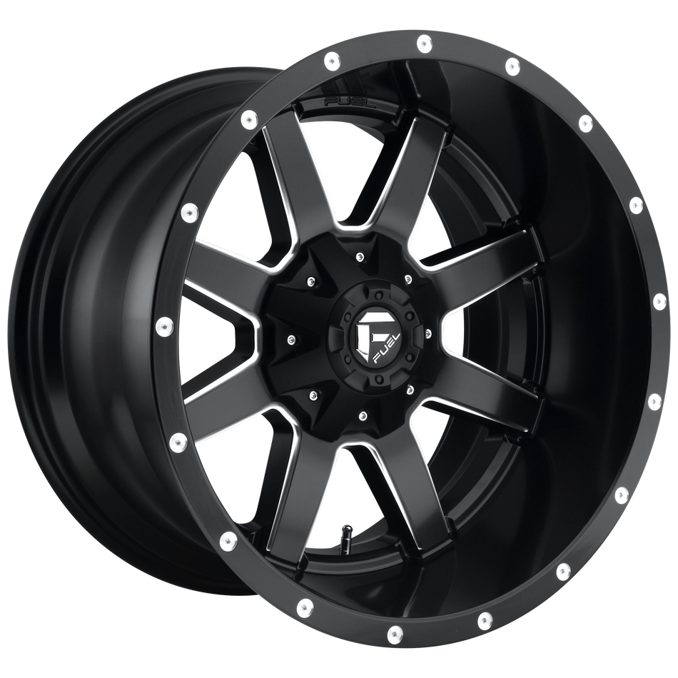 Fuel 1PC D538 MAVERICK – 20X9 – 8X170 – 1 mm – MATTE BLACK MILLED