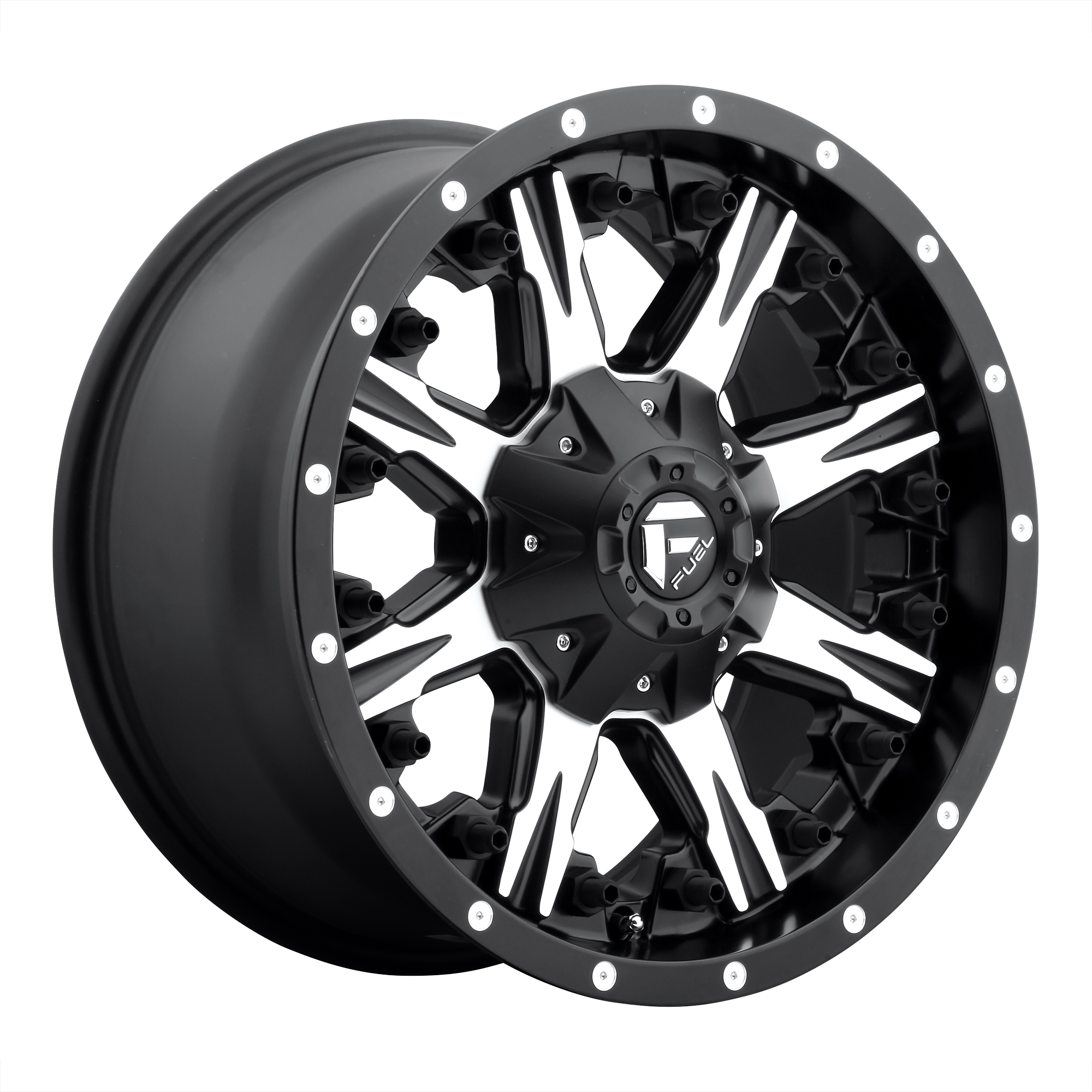 Fuel UTV D541 NUTZ UTV – 14X7 – 4X156 – 13 mm – MATTE BLACK MACHINED