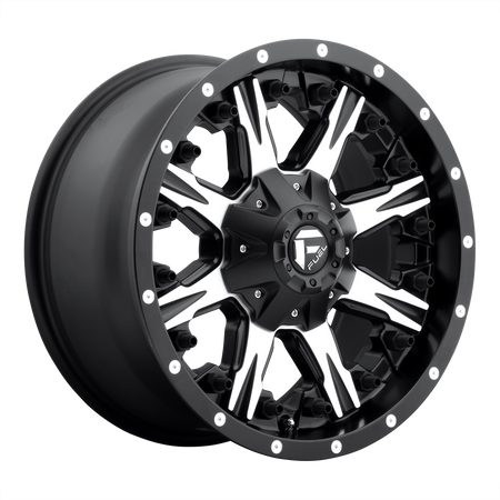 Fuel UTV D541 NUTZ UTV – 14X7 – 4X156 – 13 mm – MATTE BLACK MACHINED